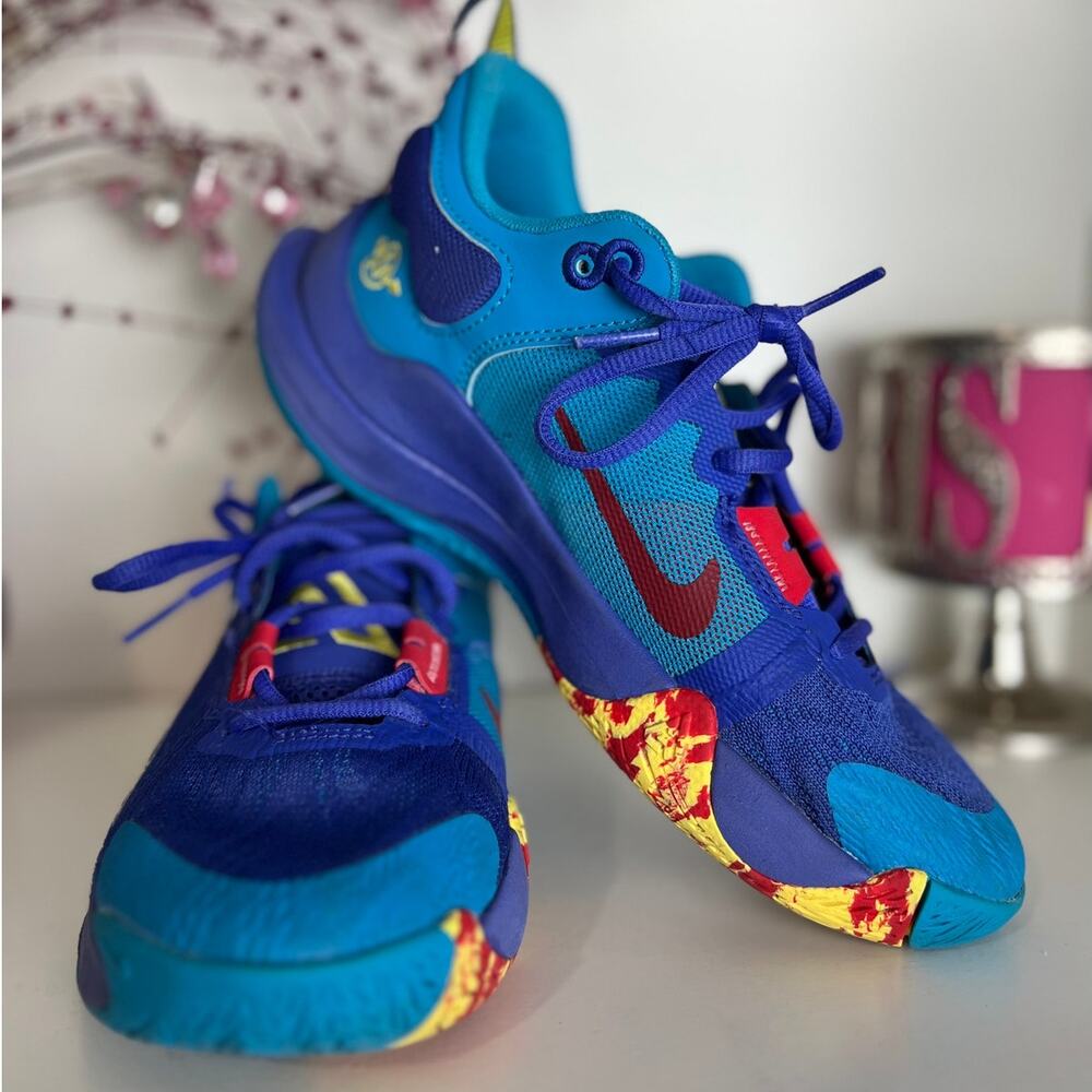 Nike Giannis Immortality 2 GS Lapis Yellow Strike Basketball Shoes Boys 5Y